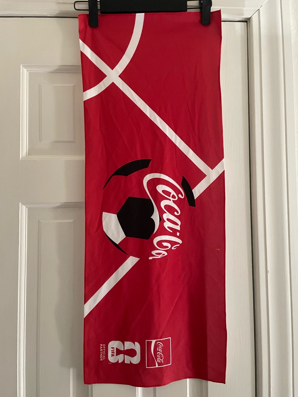2026 FIFA World Cup Coca Cola cooling towel. 100% polyester